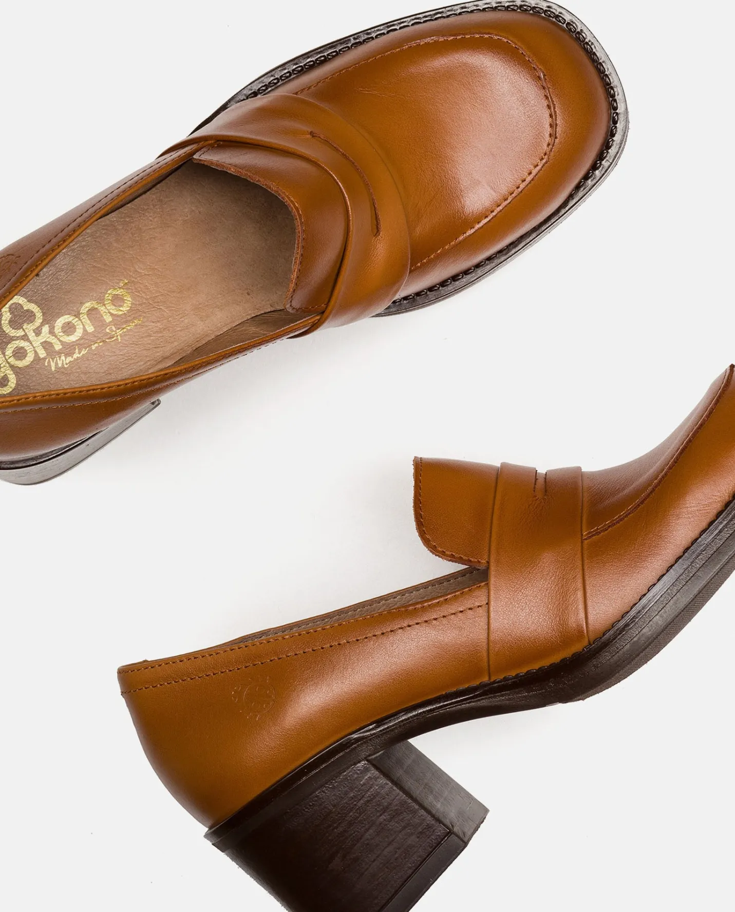 Shoes|Yokono Heeled Shoe LANDAS-001 Brown