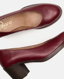 Shoes|Yokono Heeled Shoe LILLE-007 Burgundy