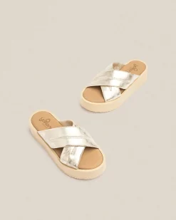 Platform Sandals|Yokono Platform Sandal CARMEN-004 Gold