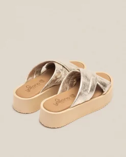Platform Sandals|Yokono Platform Sandal CARMEN-004 Gold