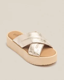 Platform Sandals|Yokono Platform Sandal CARMEN-004 Gold