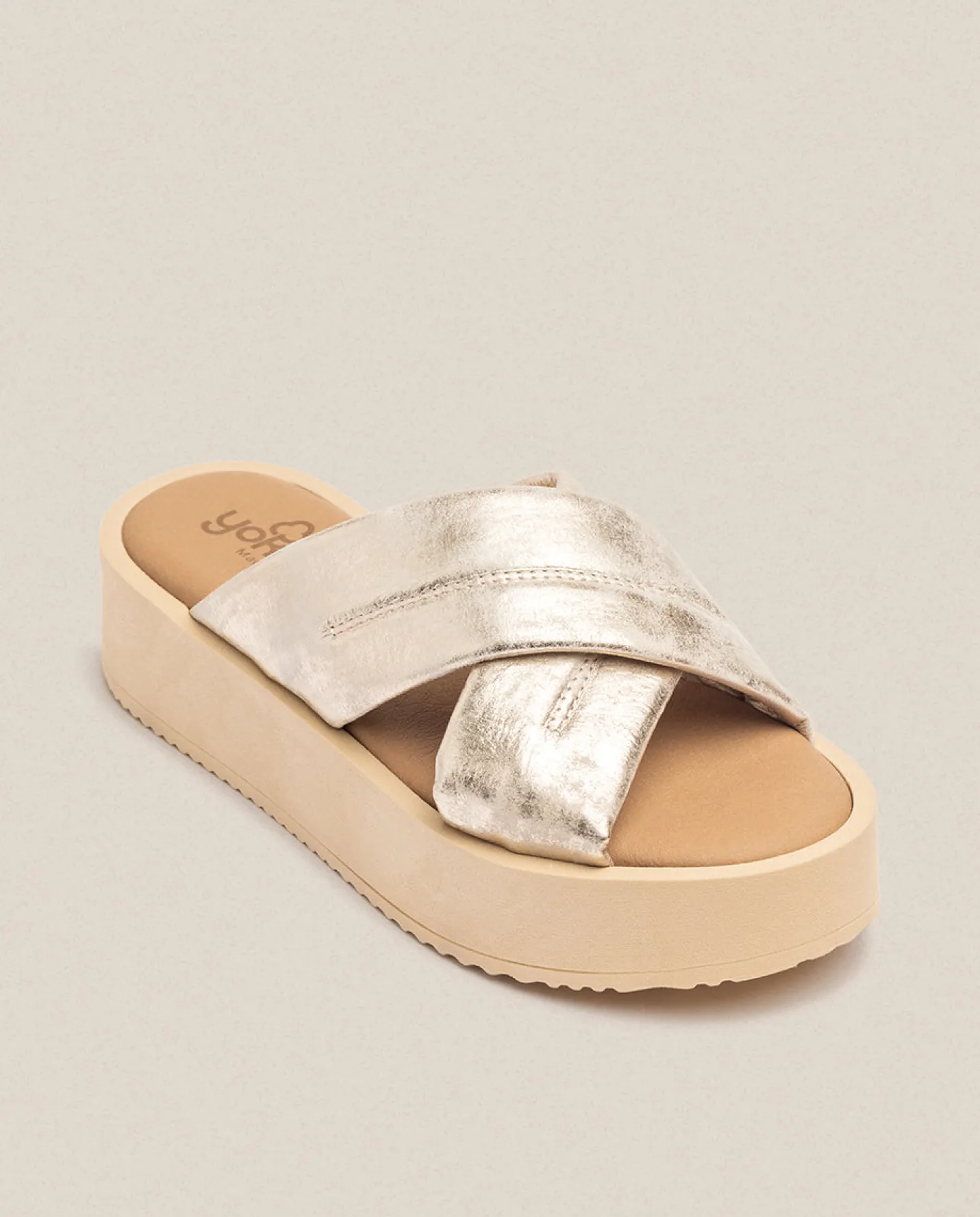 Platform Sandals|Yokono Platform Sandal CARMEN-004 Gold