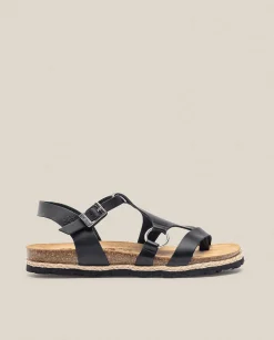 Platform Sandals|Flat Sandals|Yokono Platform Sandal CHIPRE-021 Black