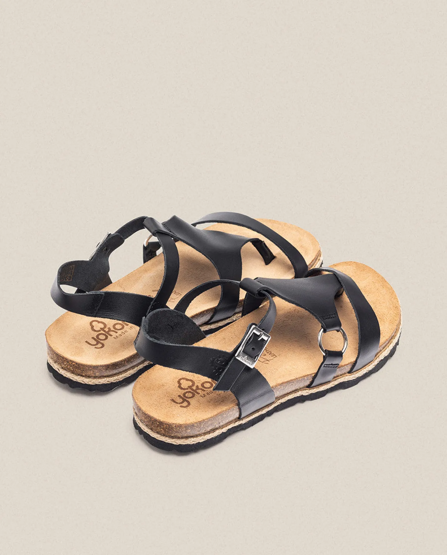 Platform Sandals|Flat Sandals|Yokono Platform Sandal CHIPRE-021 Black