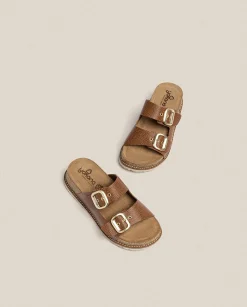 Platform Sandals|Yokono Platform Sandal OCA-013 Brown