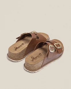 Platform Sandals|Yokono Platform Sandal OCA-013 Brown