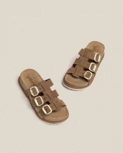 Platform Sandals|Yokono Platform Sandal OCA-004 Brown