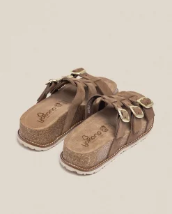 Platform Sandals|Yokono Platform Sandal OCA-004 Brown