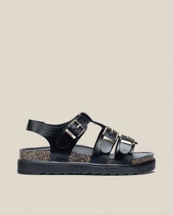 Platform Sandals|Yokono Platform Sandal TUNEZ-114 Black