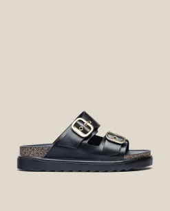 Platform Sandals|Yokono Platform Sandal TUNEZ-130 Black