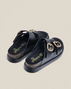 Platform Sandals|Yokono Platform Sandal TUNEZ-130 Black