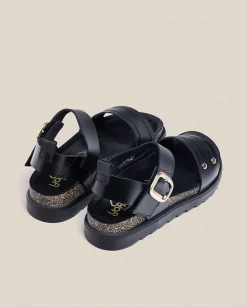 Platform Sandals|Yokono Platform Sandal TUNEZ-128 Black