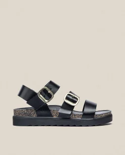 Platform Sandals|Yokono Platform Sandal TUNEZ-127 Black