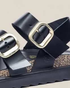 Platform Sandals|Yokono Platform Sandal TUNEZ-127 Black