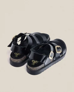 Platform Sandals|Yokono Platform Sandal TUNEZ-127 Black