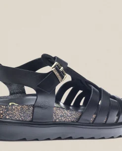 Platform Sandals|Yokono Platform Sandal TUNEZ-017 Black