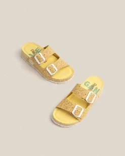 Platform Sandals|Yokono Platform Sandal West 003 Yellow