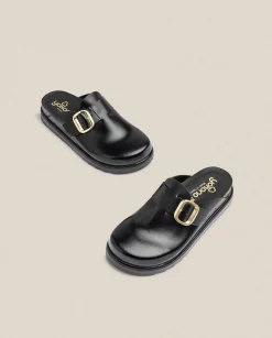 Clogs|Platform Sandals|Yokono Platform Shoe TUNEZ-599 Black