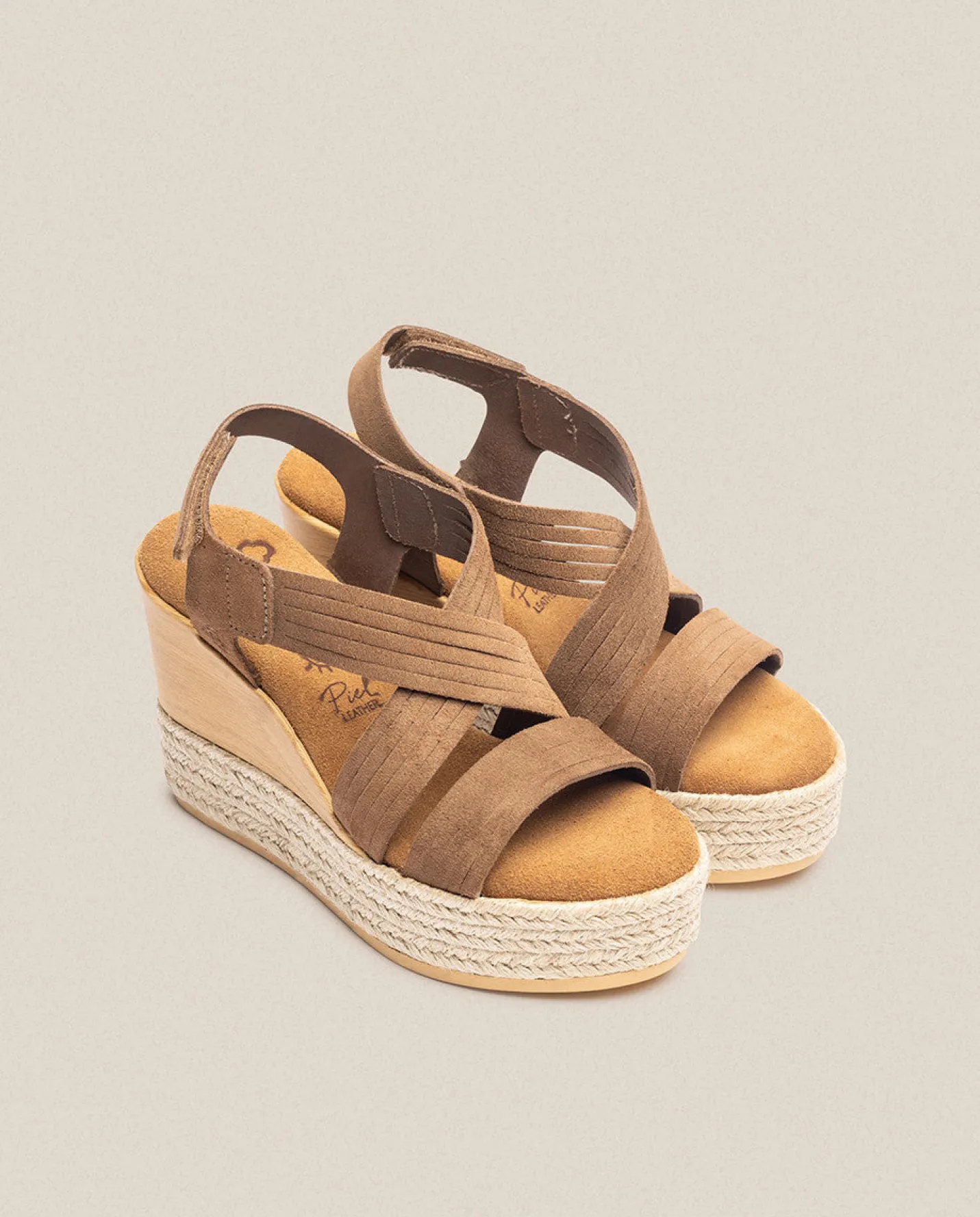 Wedge Sandals|Yokono Sandalia De Cuña Mey 003 Marron