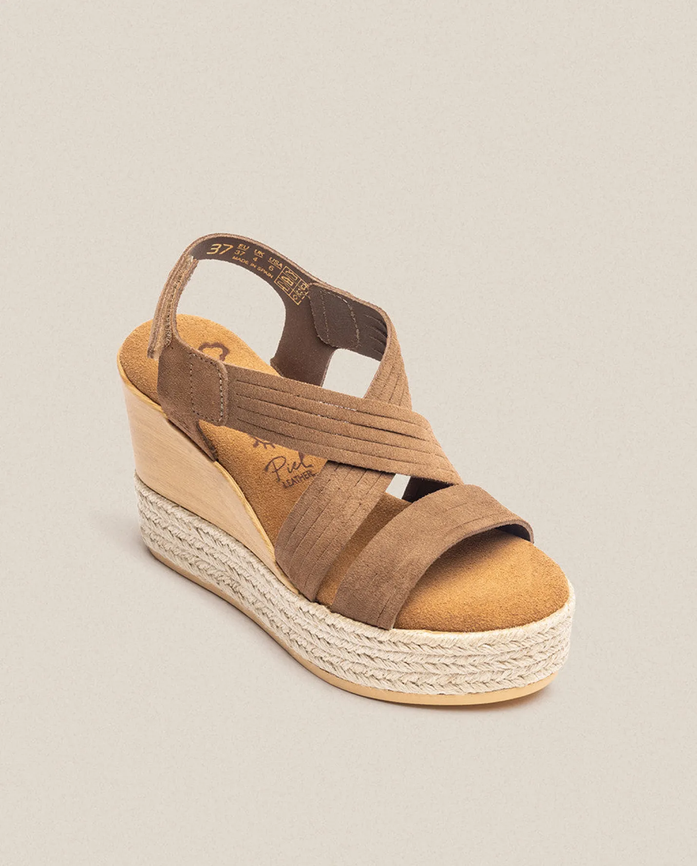 Wedge Sandals|Yokono Sandalia De Cuña Mey 003 Marron