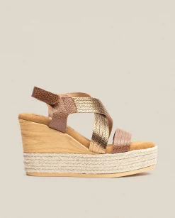 Wedge Sandals|Yokono Sandalia De Cuña Mey 003 Marron