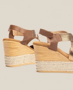 Wedge Sandals|Yokono Sandalia De Cuña Mey 003 Marron