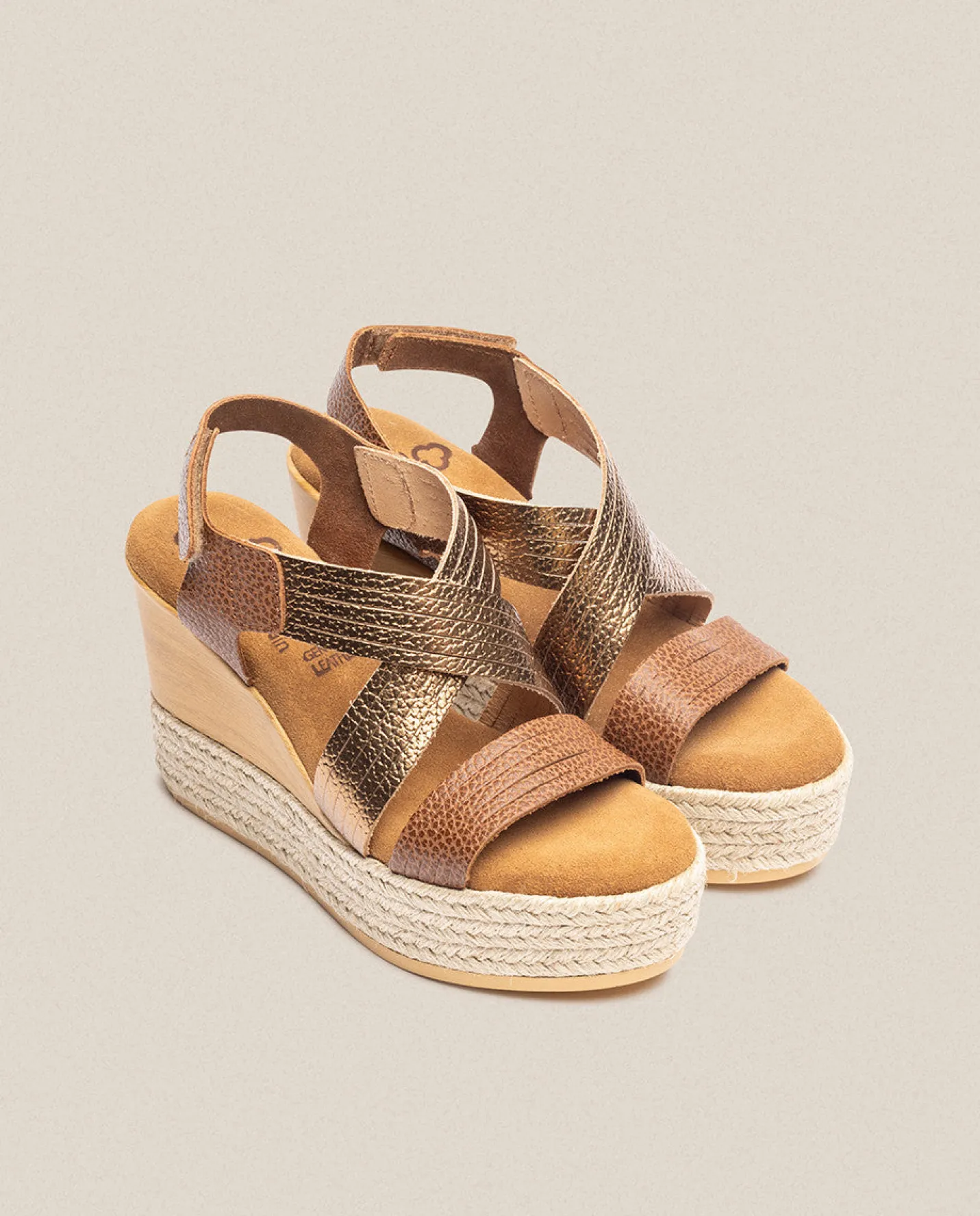 Wedge Sandals|Yokono Sandalia De Cuña Mey 003 Marron