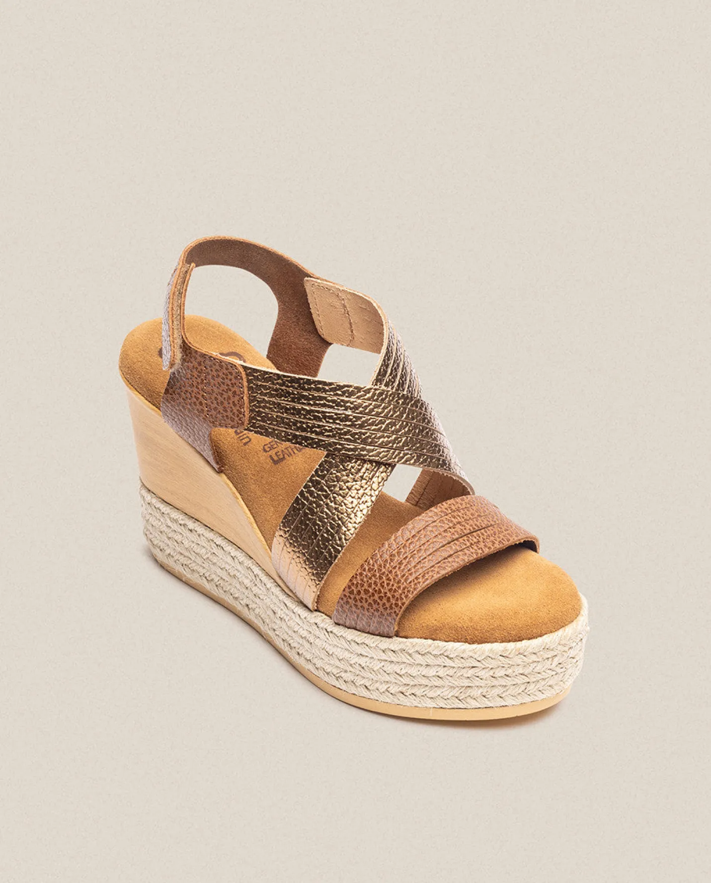 Wedge Sandals|Yokono Sandalia De Cuña Mey 003 Marron