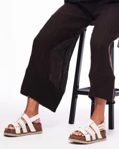Platform Sandals|Yokono Sandalia De Plataforma Oca 007 Blanco