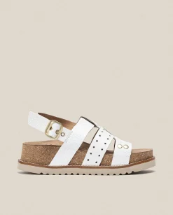 Platform Sandals|Yokono Sandalia De Plataforma Oca 007 Blanco