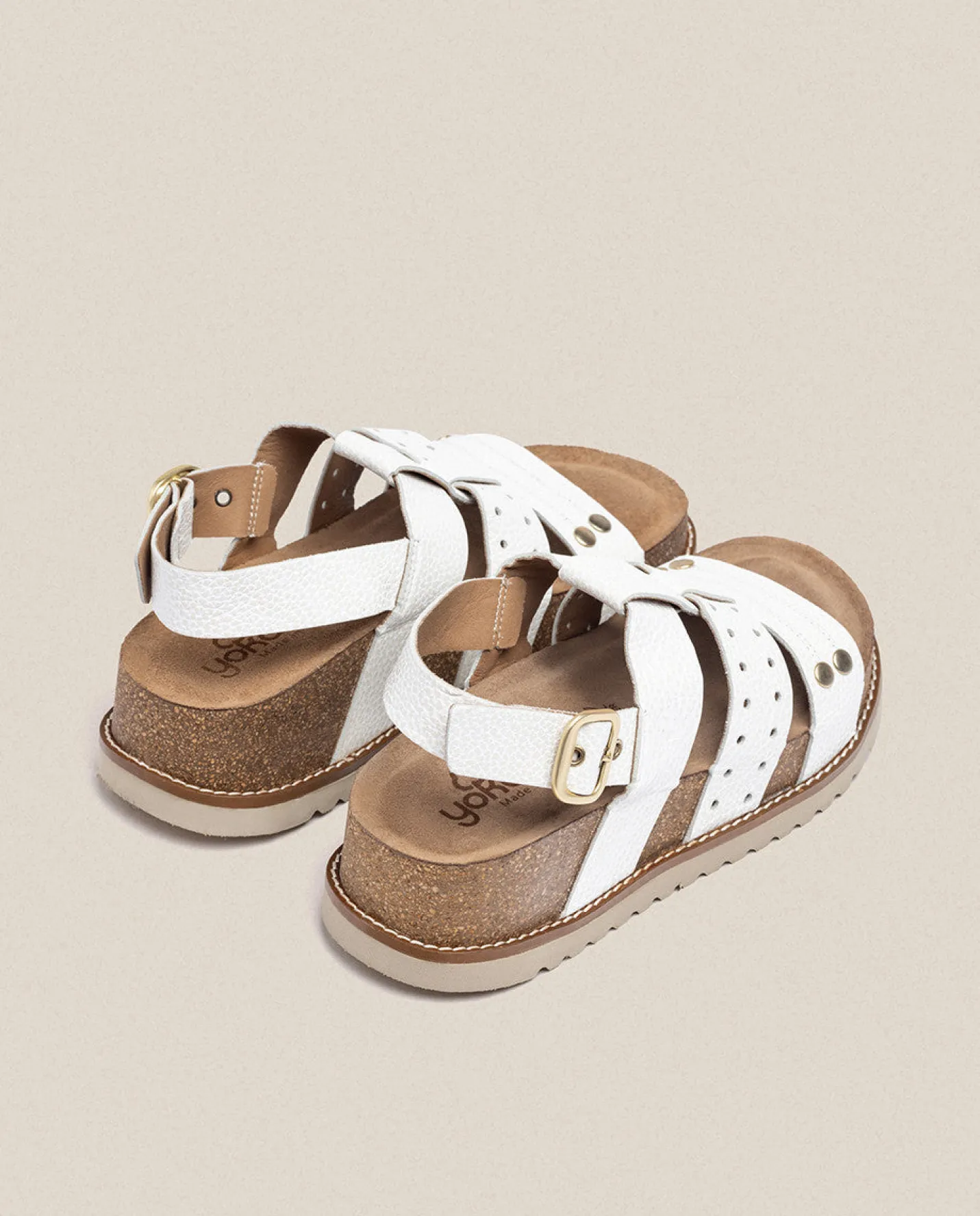 Platform Sandals|Yokono Sandalia De Plataforma Oca 007 Blanco