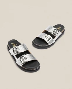 Platform Sandals|Yokono Sandalia De Plataforma Tunez 130 Plata