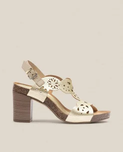 Heeled Sandals|Yokono Sandalia De Tacón Ponza 006 Dorado