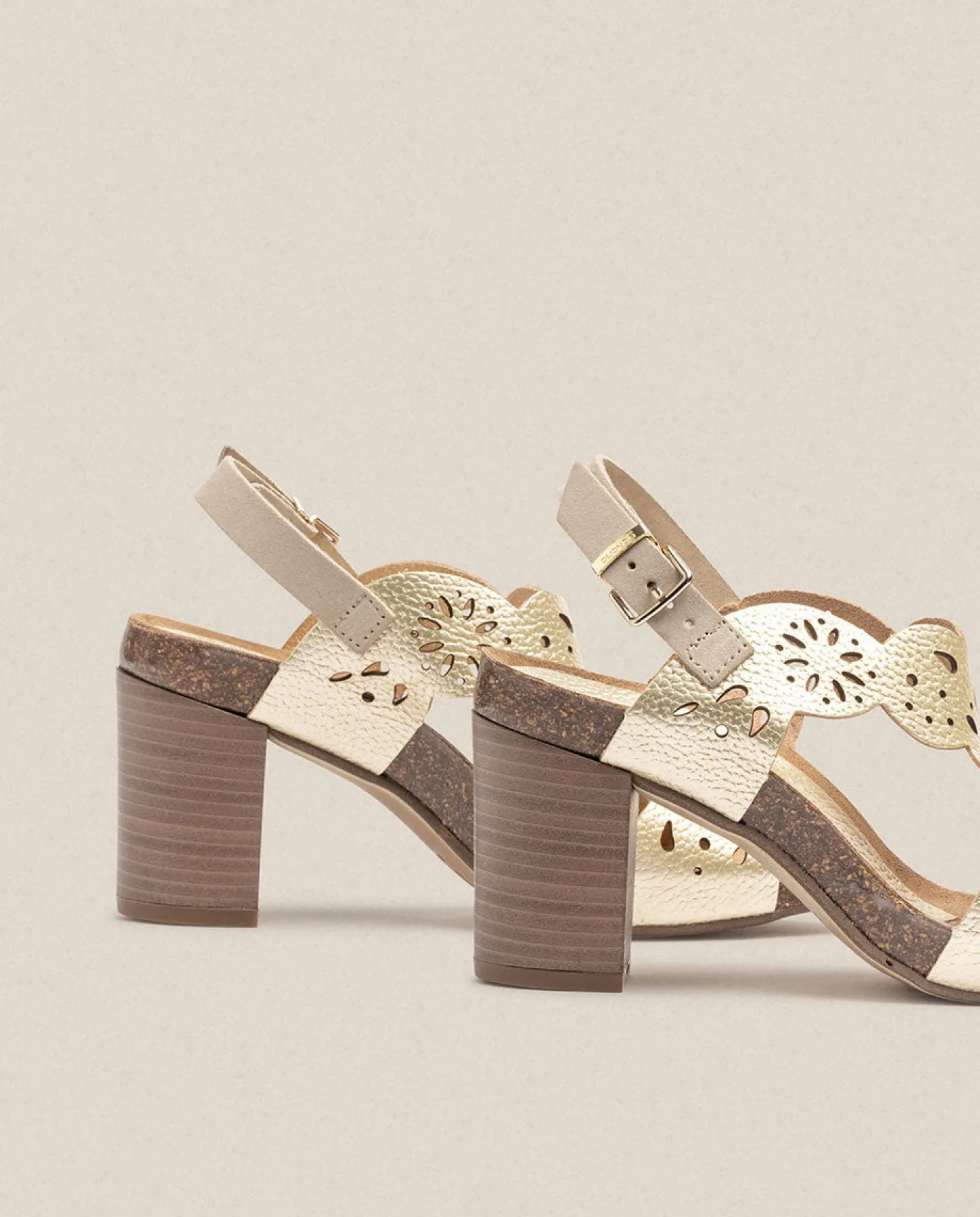 Heeled Sandals|Yokono Sandalia De Tacón Ponza 006 Dorado
