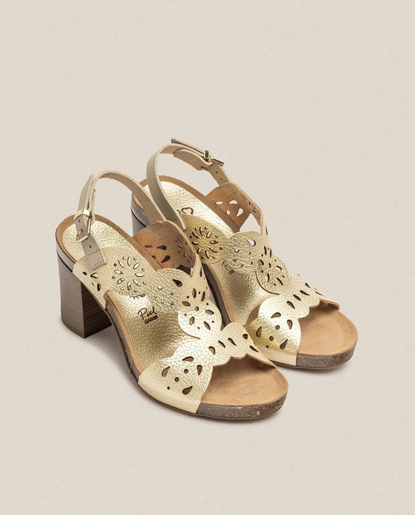 Heeled Sandals|Yokono Sandalia De Tacón Ponza 006 Dorado