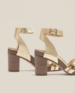Heeled Sandals|Yokono Sandalia De Tacón Ponza 005 Dorado