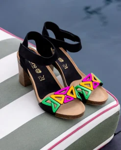 Heeled Sandals|Yokono Sandalia De Tacón Ponza 007 Negro
