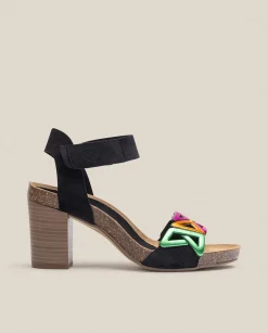 Heeled Sandals|Yokono Sandalia De Tacón Ponza 007 Negro