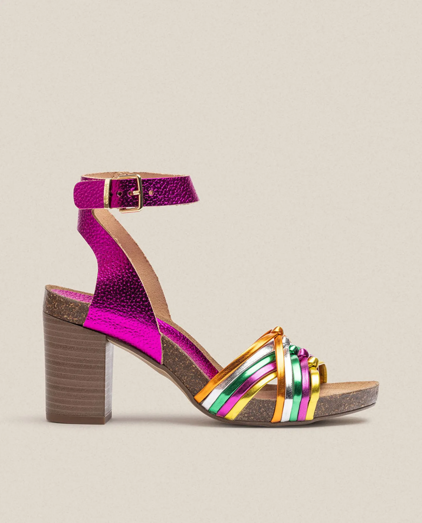 Heeled Sandals|Yokono Sandalia De Tacón Ponza 005 Rosa