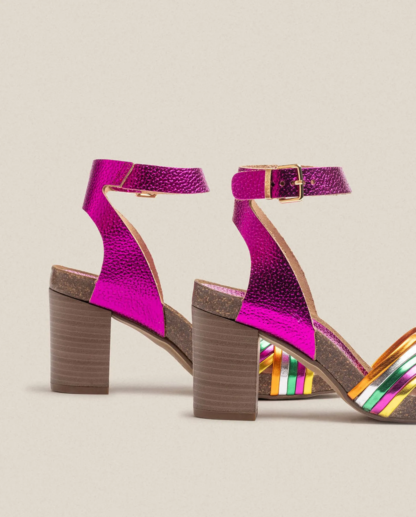 Heeled Sandals|Yokono Sandalia De Tacón Ponza 005 Rosa