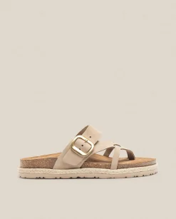 Flat Sandals|Yokono Sandalia Plana Arena 003 Beige