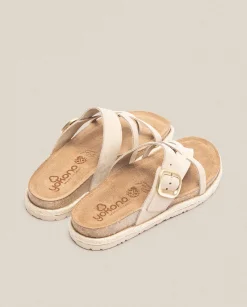 Flat Sandals|Yokono Sandalia Plana Arena 003 Beige