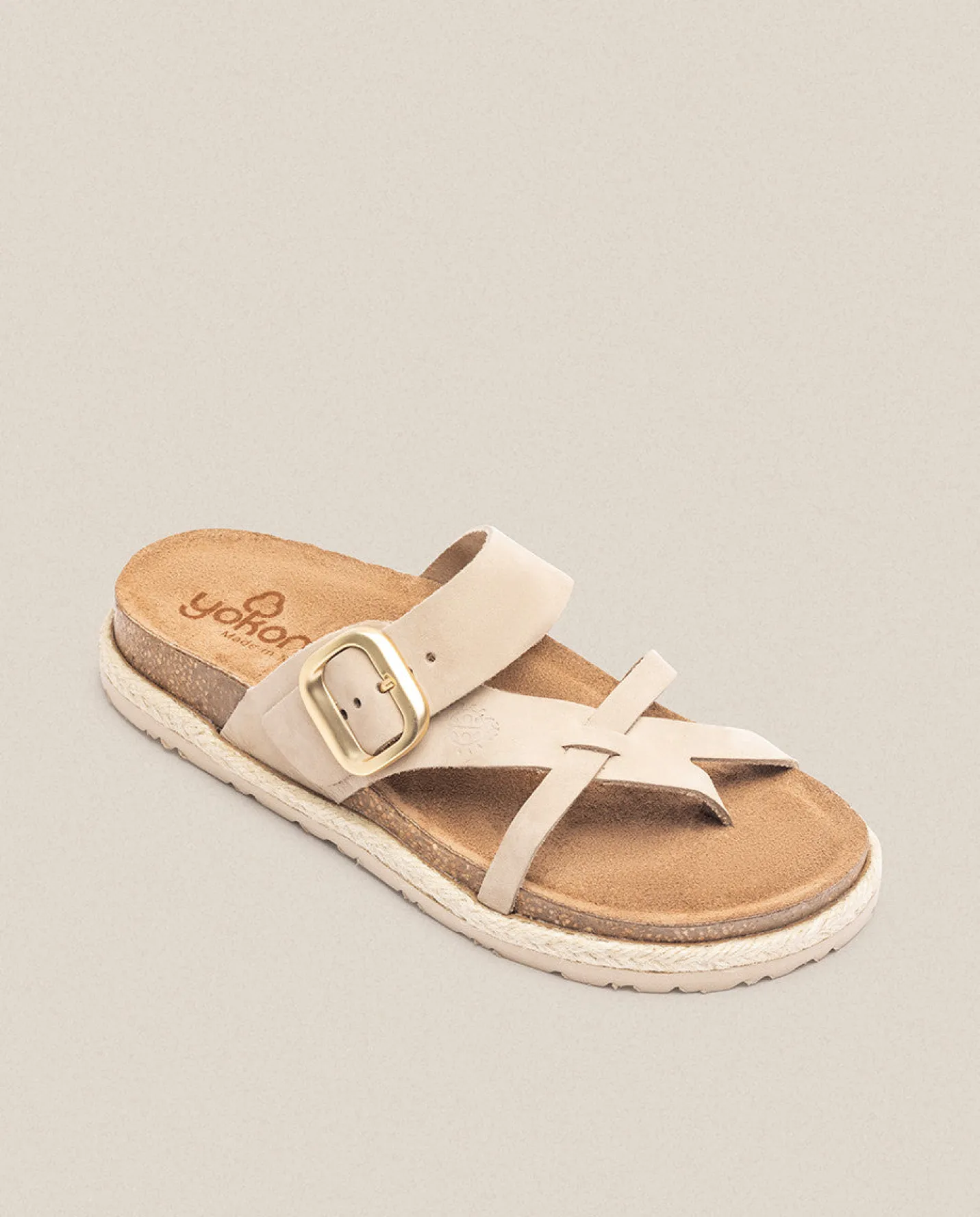 Flat Sandals|Yokono Sandalia Plana Arena 003 Beige