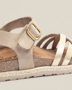 Flat Sandals|Yokono Sandalia Plana Arena 001 Beige