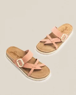 Flat Sandals|Yokono Sandalia Plana Arena 003 Rosa
