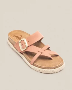 Flat Sandals|Yokono Sandalia Plana Arena 003 Rosa