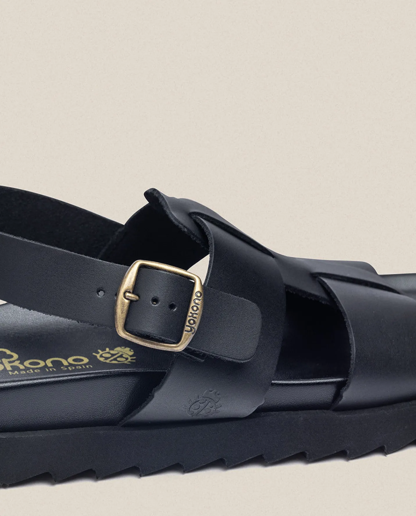 Sandals|Yokono Sandalia Plana Man 002 Negro