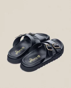 Sandals|Yokono Sandalia Plana Man 001 Negro