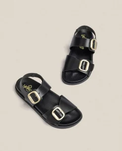 Flat Sandals|Yokono Sandalia Plana Morena 002 Negro