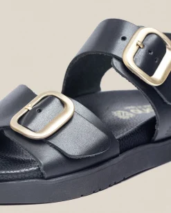 Flat Sandals|Yokono Sandalia Plana Morena 002 Negro